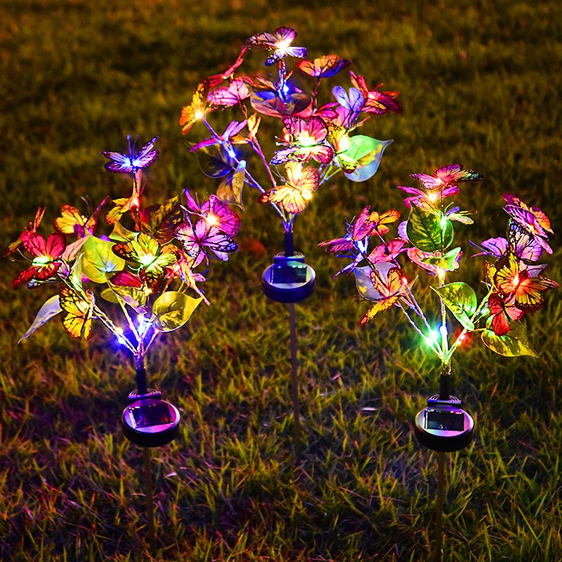 Solar Butterfly Courtyard Light Led – four colors