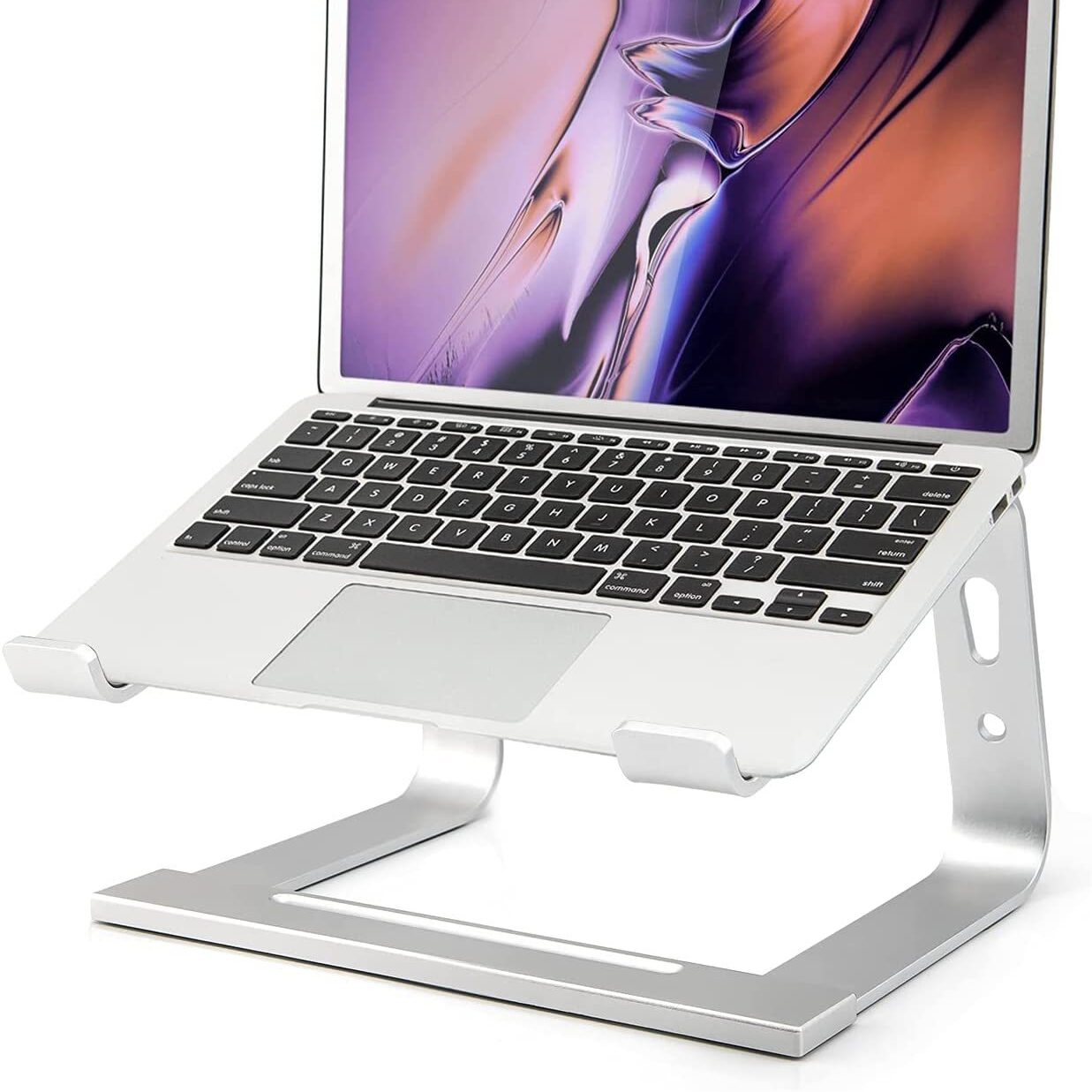 Aluminium Laptop Stand – Ergonomic Laptop Riser for 10-17 Inch Laptops (MacBook Air, Pro, Dell XPS, etc.)