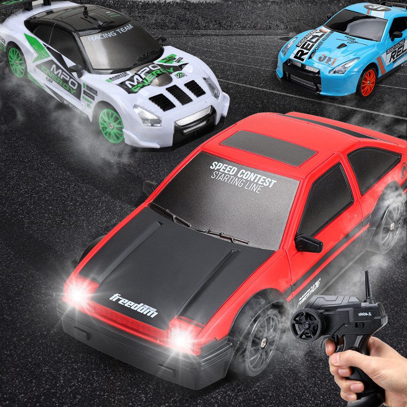 2.4G Drift Rc Car 4WD RC Drift Car Toy Remote Control GTR Model AE86 For Children Christmas Gifts